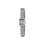 Gucci G-Frame Watch, 14x18mm - Pink Dial with Diamonds, Steel Bracelet