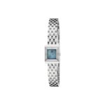 Gucci G-Frame Watch, 14x18mm - Light Blue Dial, Steel Bracelet