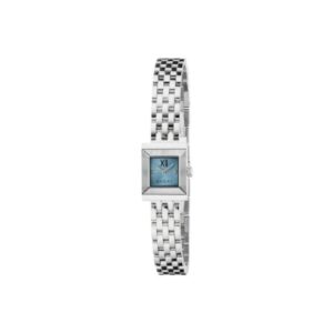 Gucci G-Frame Watch, 14x18mm - Light Blue Dial, Steel Bracelet