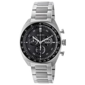 Gucci Interlocking Watch, 41mm - Black Dial, Steel Bracelet