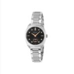Gucci Interlocking Watch, 29mm – Black Dial with Diamonds, Steel Bracelet