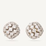 18K Yellow Gold Diamond Stud Earrings, 0.39"