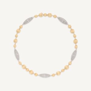 18K Yellow Gold Diamond Pignet Necklace, 17.5"