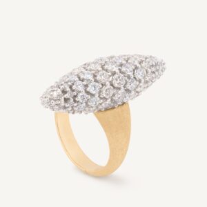 18K Yellow Gold Diamond Pignet Cocktail Ring
