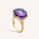 18K Yellow Gold Amethyst Cocktail Ring