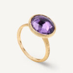 18K Yellow Gold Amethyst Ring