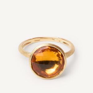 18K Yellow Gold Citrine Ring