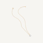 18K Yellow Gold Diamond Link Pendant Necklace, 16.5"