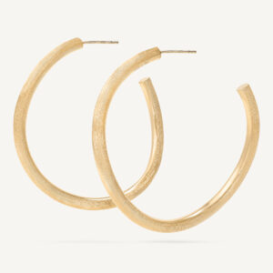 18K Yellow Gold Hoops, 1.55"