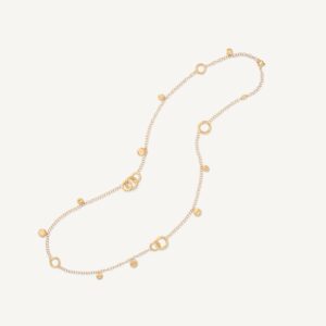 18K Yellow Gold Charm Necklace, 29.5"