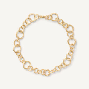 18K Yellow Gold Link Necklace, 17.75"