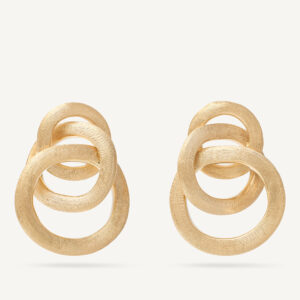 18K Yellow Gold Knot Earrings, 0.85"