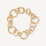 18K Yellow Gold Mixed Link Bracelet, 8.5"