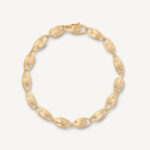 18K Yellow Gold Small Link Bracelet, 7.5"