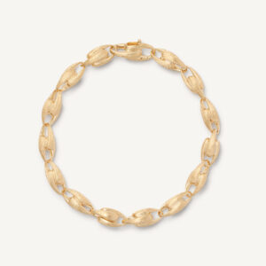 18K Yellow Gold Small Link Bracelet, 7.5"