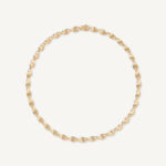 18K Yellow Gold Small Link Necklace, 17.75"