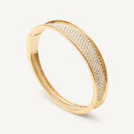 18K Yellow Gold Diamond Cuff