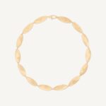 18K Yellow Gold Petal Necklace, 17.75"