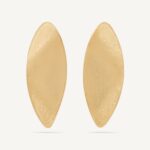 18K Yellow Gold Petal Stud, 2.3"