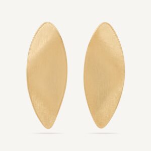 18K Yellow Gold Petal Stud, 2.3"
