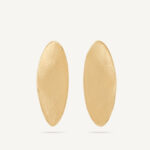 18K Yellow Gold Petal Stud, 1.6"