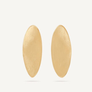 18K Yellow Gold Petal Stud, 1.6"
