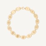 18K Yellow Gold Petal Necklace, 17.25"