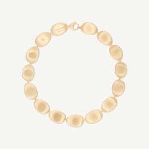 18K Yellow Gold Petal Necklace, 17.25"