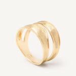 18K Yellow Gold Split Band Ring
