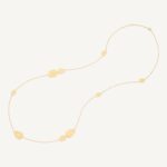 18K Yellow Gold Scattered Petal Necklace, 36"