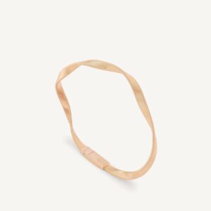 18K Rose Gold Coil Bangle, 4mm