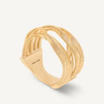18K Yellow Gold Five Row Coil Ring