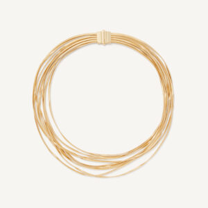 18K Yellow Gold Nine Strand Coil Necklace, 16.5"