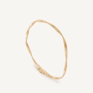 18K Yellow Gold Coil Bangle, 2mm