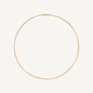 18K Yellow Gold Coil Necklace, 16"