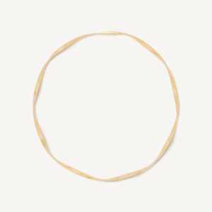 18K Yellow Gold Coil Necklace, 16.75"