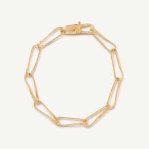 18K Yellow Gold Coil Link Bracelet, 7.5"
