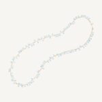 18K Yellow Gold Aquamarine Necklace, 36"