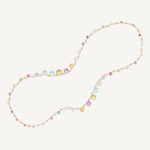 18K Yellow Gold Graduated Gemstone Necklace, 36"
