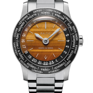 Baltic Heures du Monde Worldtimer Tiger Eye – Flat link