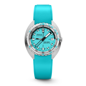 Doxa SUB 250T GMT Aquamarine – Rubber