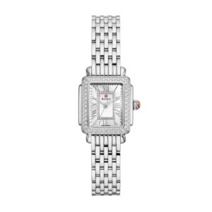 Michele Deco Madison Mini Diamond Stainless Steel Watch