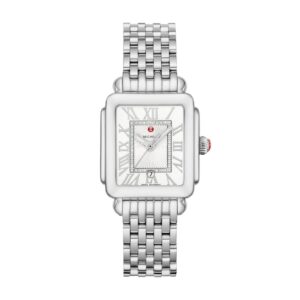 Michele Deco Madison Mid Stainless Steel Diamond Dial Watch