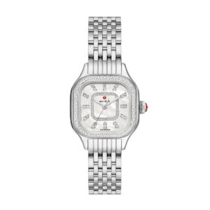 Michele Meggie Diamond Stainless Steel Watch