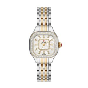 Michele Meggie Two-Tone 18K Gold-Plated Diamond Watch