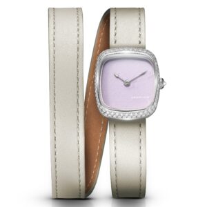 Dennison ALD Mini Pink Malaysian Jade Steel Diamond Beige Double