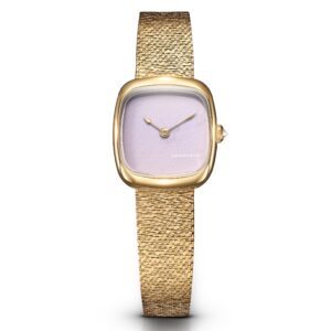 Dennison ALD Mini Pink Malaysian Jade Gold Bark Mesh
