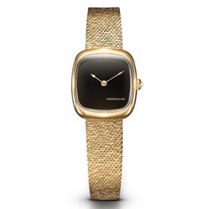 Dennison ALD Mini Black Onyx Gold Bark Mesh