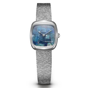 Dennison ALD Mini Opal in Steel Bark Mesh