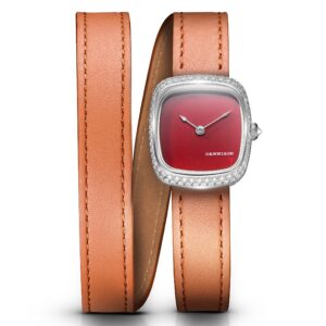 Dennison ALD Mini Red Jasper Steel Diamond Red Double